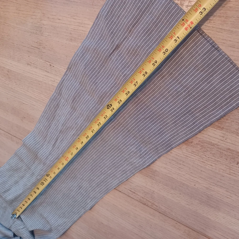 VINTAGE LE CHATEAU PINSTRIPED TROUSERS SIZE L - Picture 10 of 10